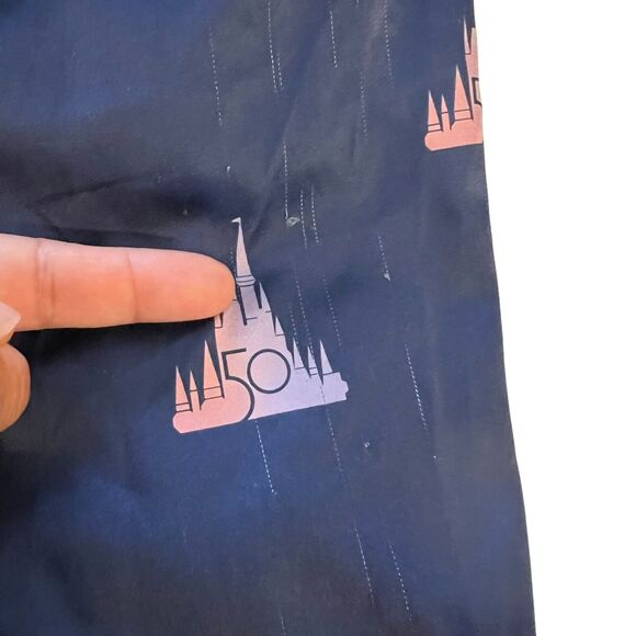 Walt Disney World 50th Anniversary Blue Satin 2 Piece Pajama Set Size 1X - Picture 15 of 16